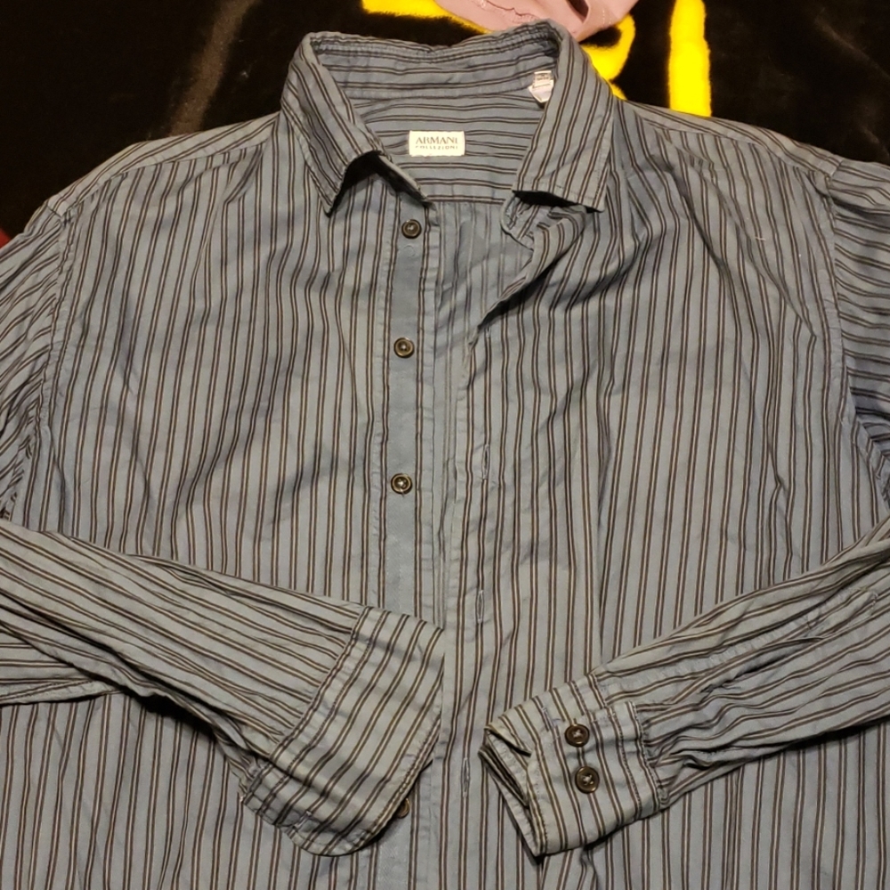 Mens Armani Size Medium Dress Shirt